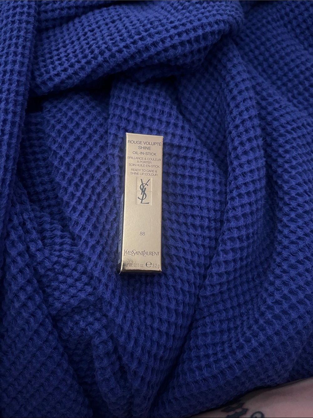 Yves Saint Laurent Scarf in Deep Blue